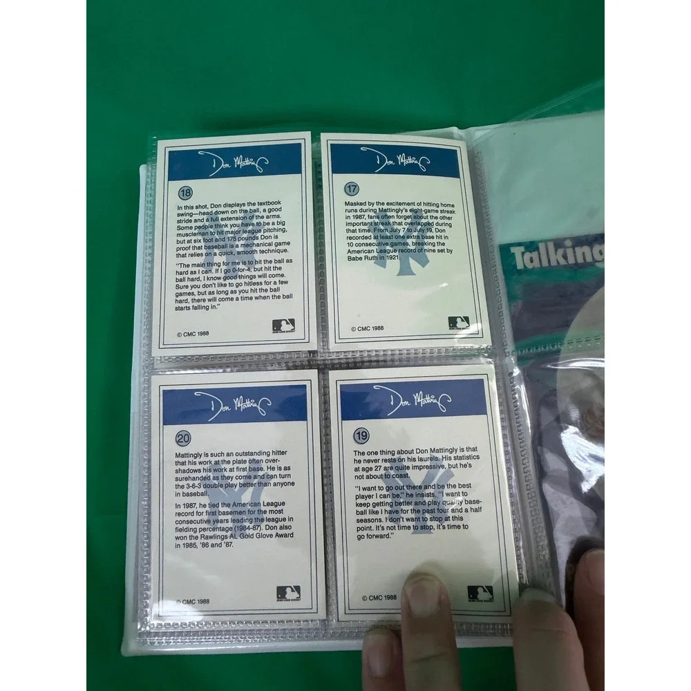 1988 The Don Mattingly Story Limited Edition Card Set & Talking Record Yankees